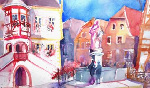Aquarellexkursion in Würzburg - die Stadt pleinair erkunden